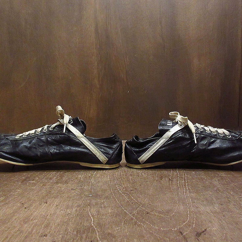 ビンテージ~60's○Wilsonレザーベースボールスパイク黒size 10 ビンテージ~60's○Wilsonレザーベースボールスパイク黒size 10