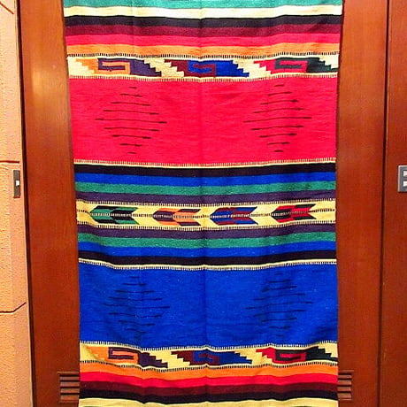 ビンテージ●カラフルメキシカンラグ 212cm×122cm●210226s5-rug 雑貨インテリアマット絨毯ウール