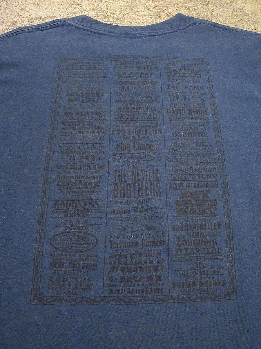 ビンテージ90's○BUMBERSHOOT '97プリントTシャツ青size XL○24021