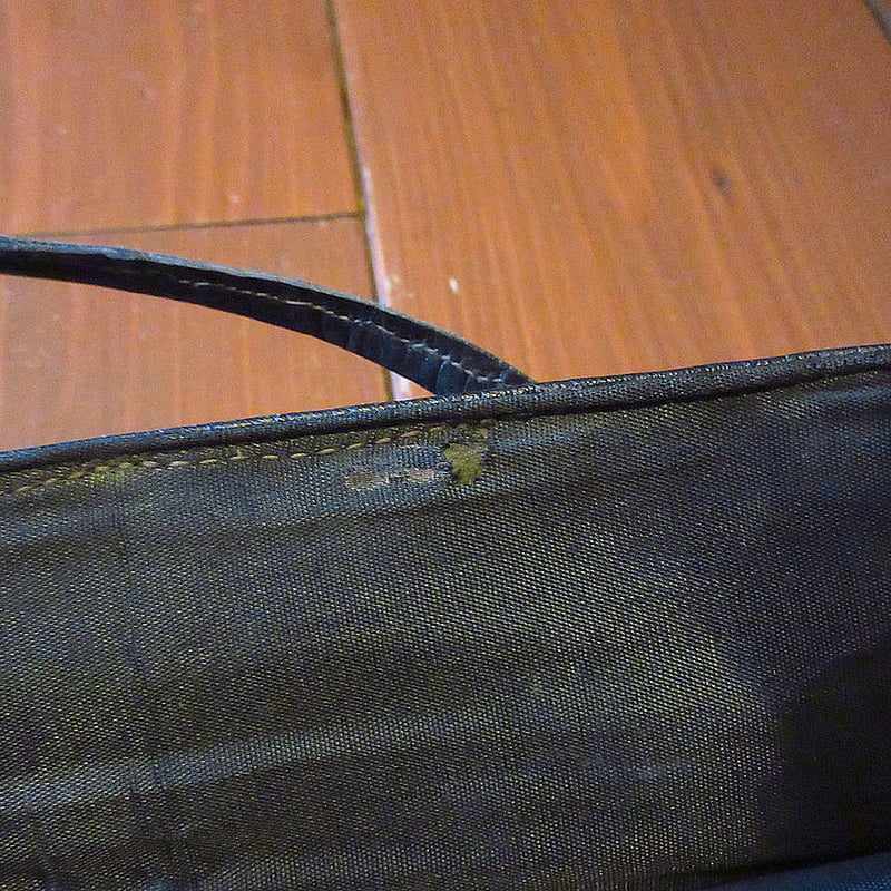ビンテージ40's○レザーがま口ハンドバッグ黒○250224j4-bag-hnd古着