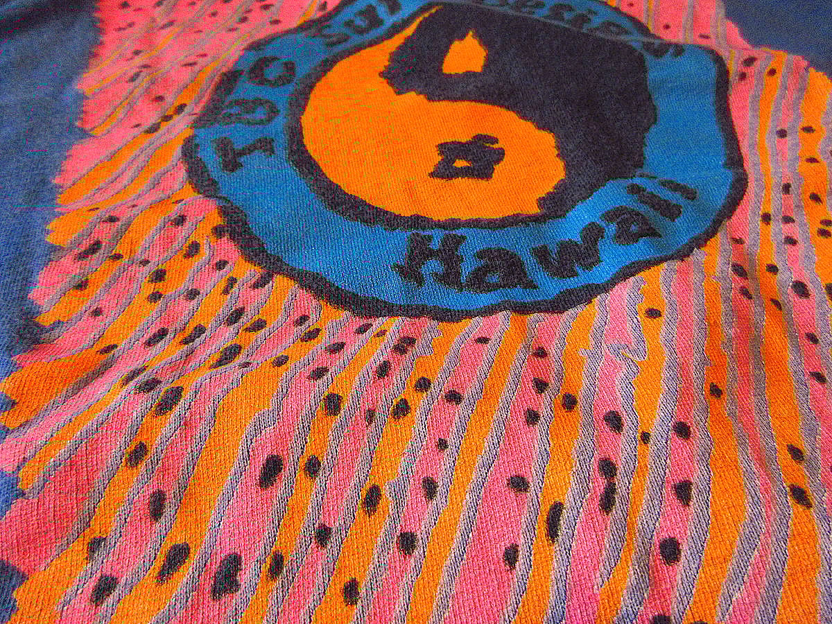 ビンテージ80's○TOWN & COUNTRYプリントTシャツ青size S