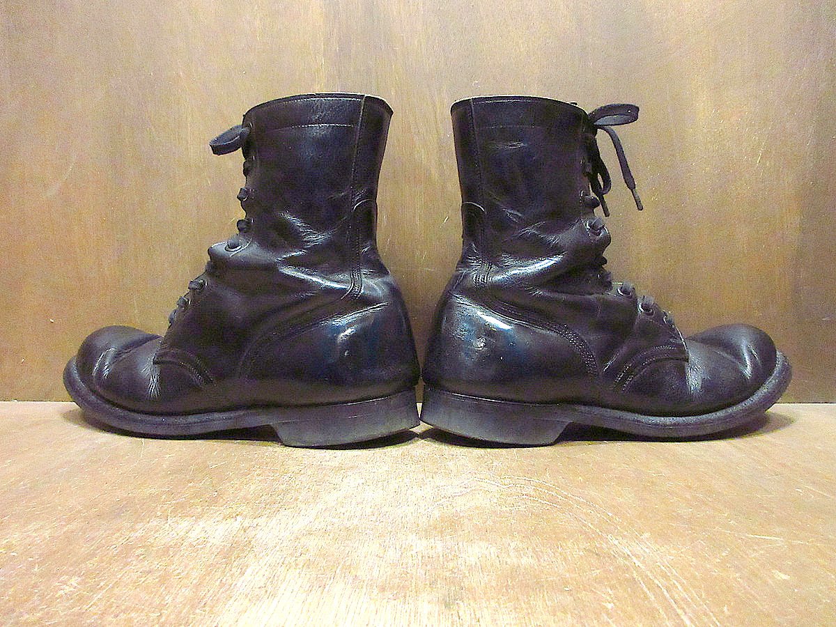 ビンテージ60's○LIGHT TREADスチールトゥコンバットブーツ黒