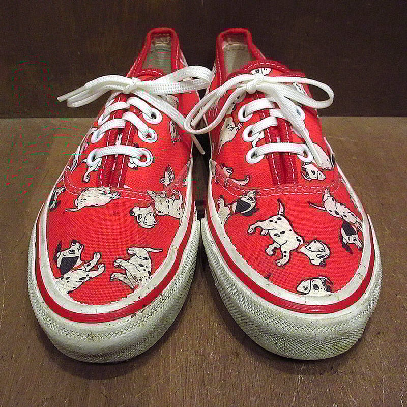 ビンテージ90's○VANS 101匹わんちゃん総柄オーセンティックsize ビンテージ90's○VANS 101匹わんちゃん総柄オーセンティックsize