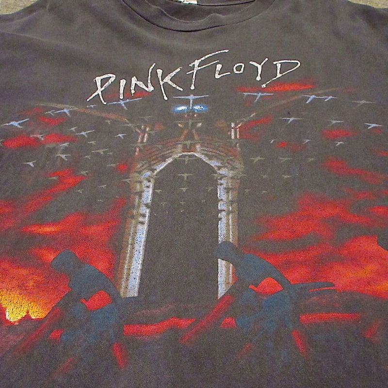 ビンテージ90's○PINK FLOYD THE WALL両面プリントコットンTシャツsize...