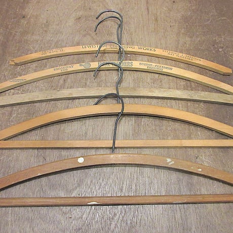 ビンテージ ウッド ハンガー 木製 アメリカ 古着 ビンテージ ウッドハンガー 木製ハンガー USA雑貨