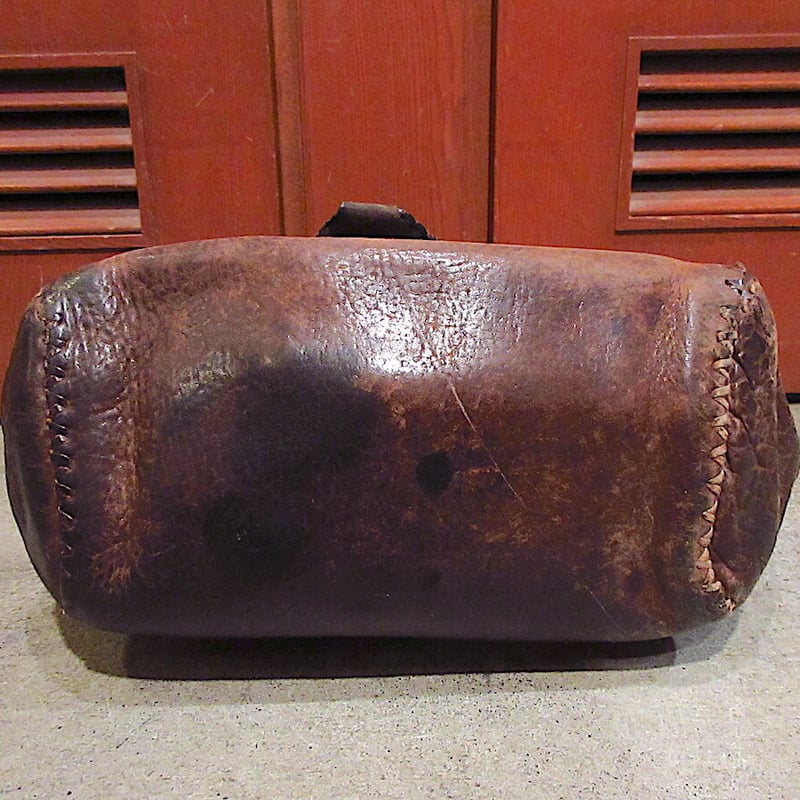 ビンテージ~70's○インディアンコンチョ付きレザーショルダーバッグ茶