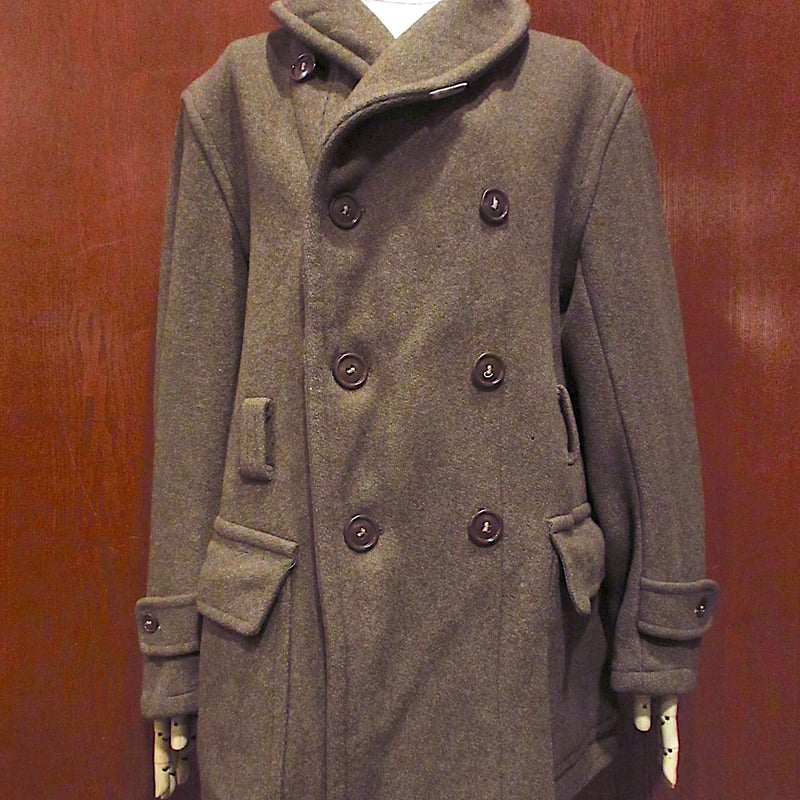 ビンテージ30's40's○U.S.ARMYショールカラーウールマッキーノコート