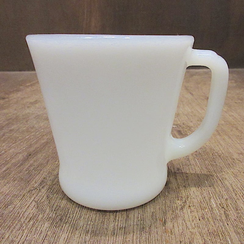 ビンテージ○Fire King Dハンドルマグ白○260203z1-frk