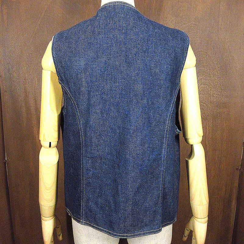 Lee アメリカ製 デニム ベスト M ビンテージ 古着 ビンテージ70's○MADE IN U.S.A. Leeデニムベストsize M○220608