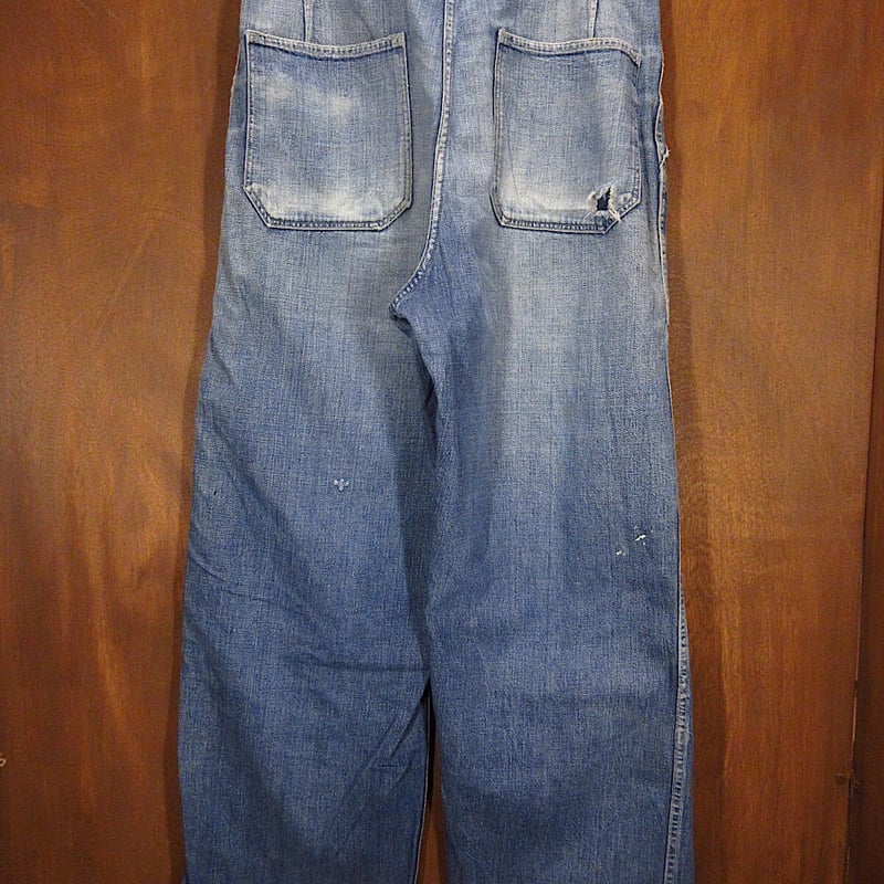 ビンテージ40's○U.S.NAVYデニムベイカーパンツ実寸W78cm