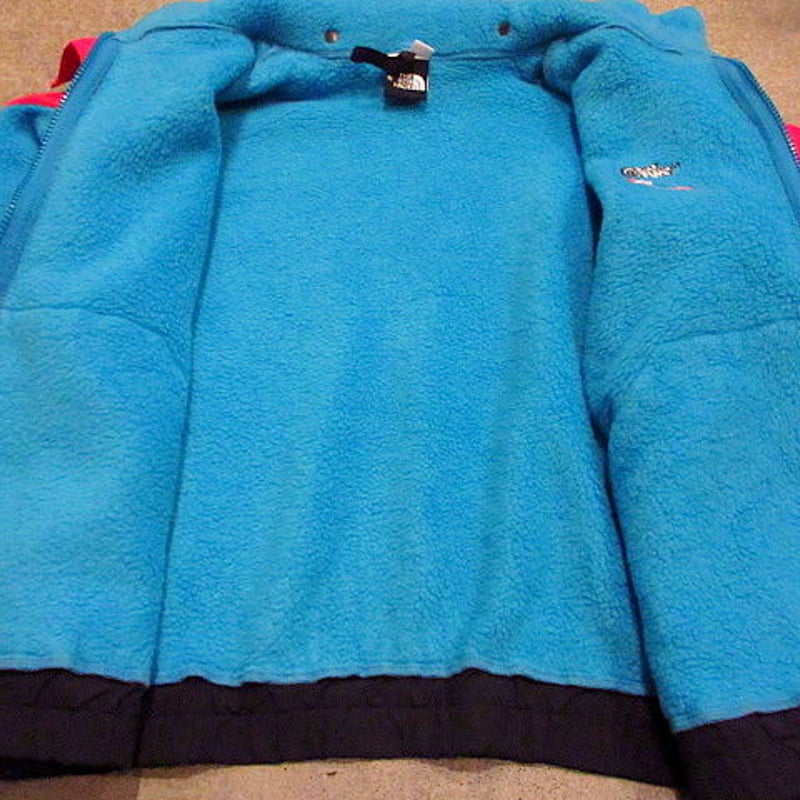 ビンテージ90's○THE NORTH FACE extreme-Zナイロン切り替えフリースジ