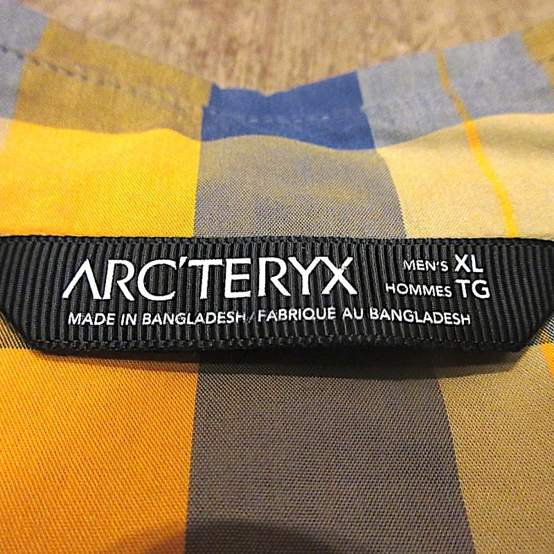 ARC'TERYXチェック柄半袖シャツsize XL○250708n2-m-sssh-otアー
