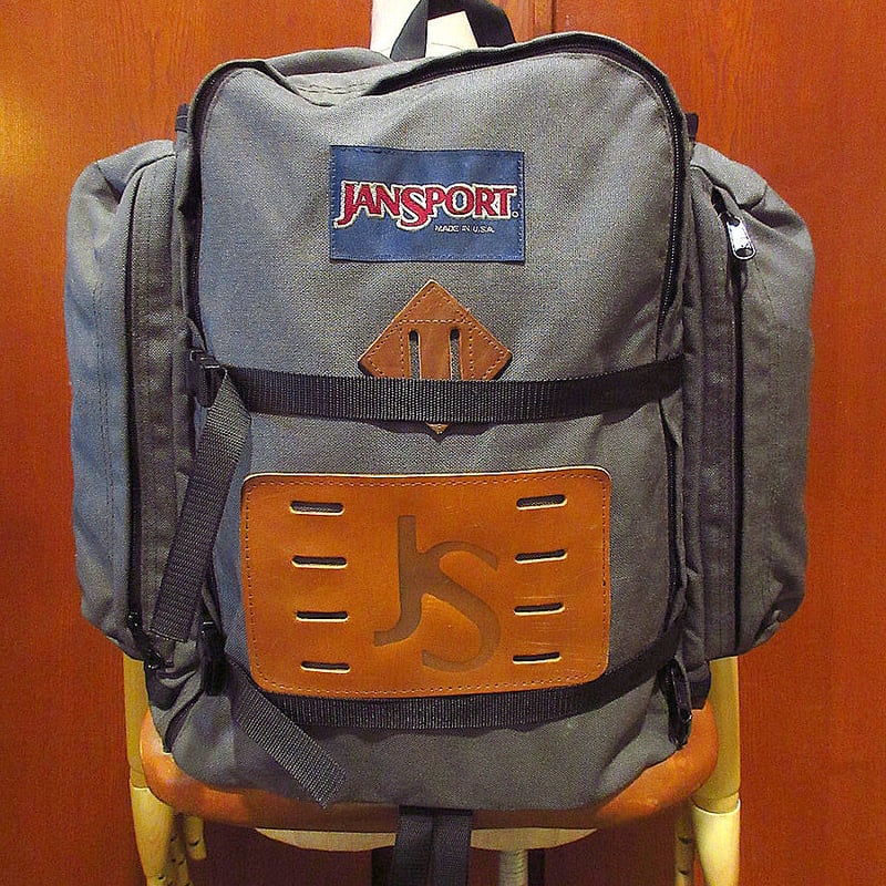 ビンテージ○JANSPORTボトムレザーバックパック○210719s9-bag-bp USA製