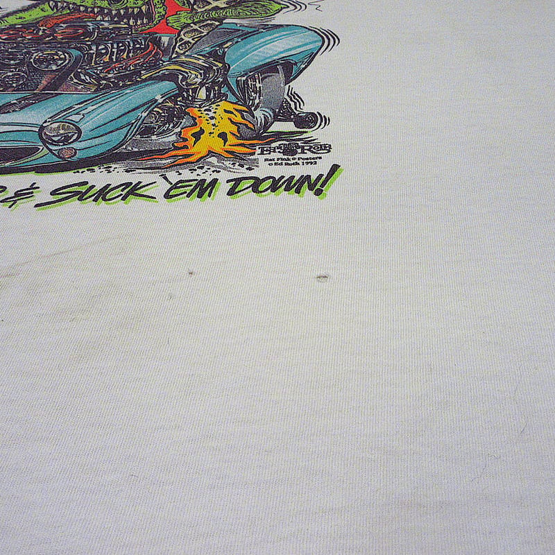 ビンテージ90's○RAT FINK BAD BOYS DRIVE BAD TOYS Tシャツ