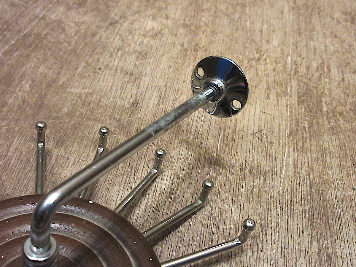 ビンテージ○ウッド×メタルネクタイハンガー○250521z5-otclct