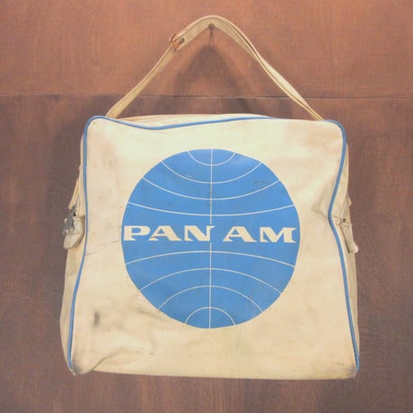 ビンテージ60’s●PANAMバッグ●250308j7-bag-ot古着1960's航空会社企業モノ鞄パンアメリカン航空