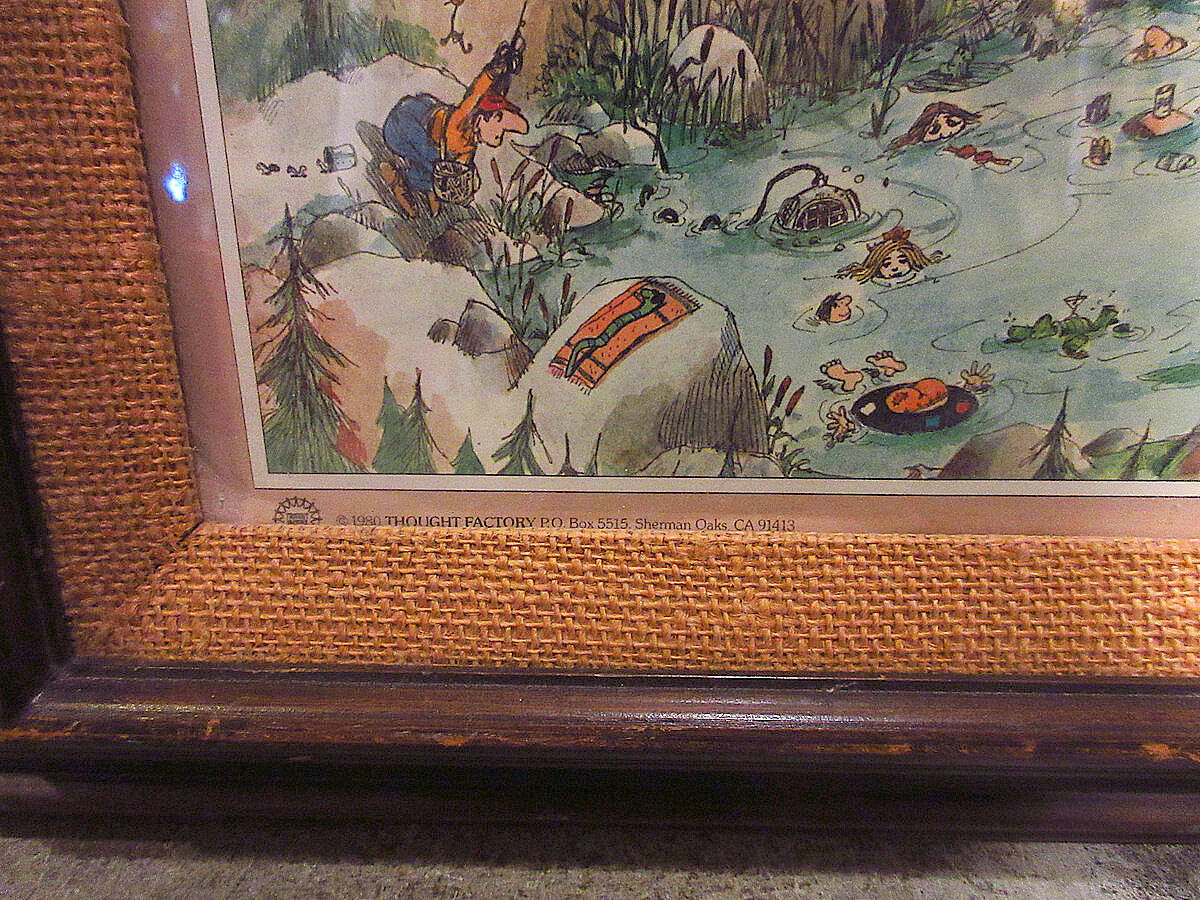 ゲイリーパターソン✳️ヴィンテージ アートポスター GARY PATTERSON ビンテージ80's○GARY PATTERSONアウトドアアート額付きポスター