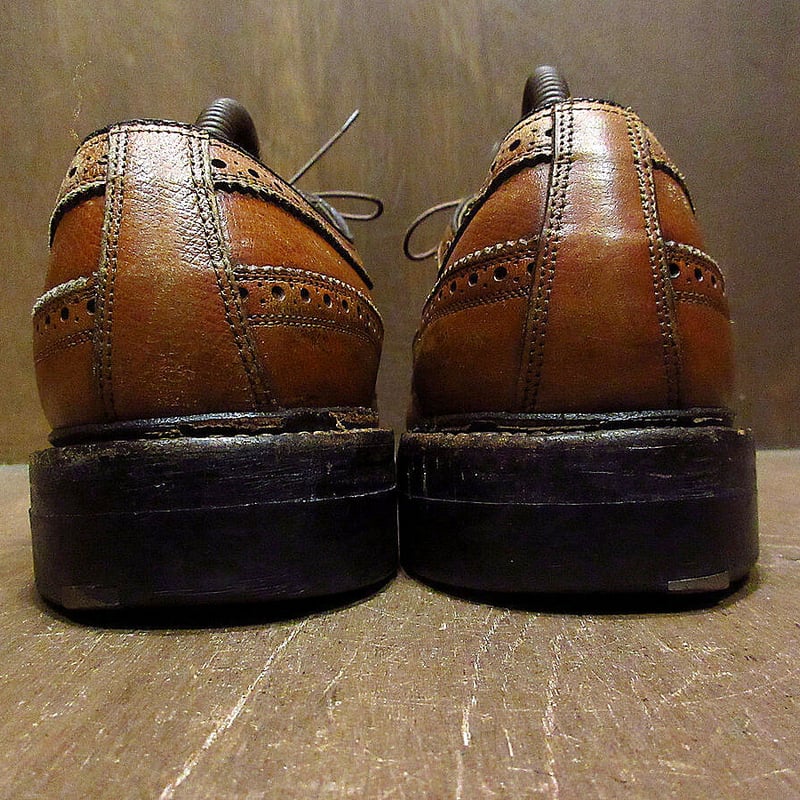 ビンテージ70's○FLORSHEIM IMPERIALウイングチップシューズsize 9C○