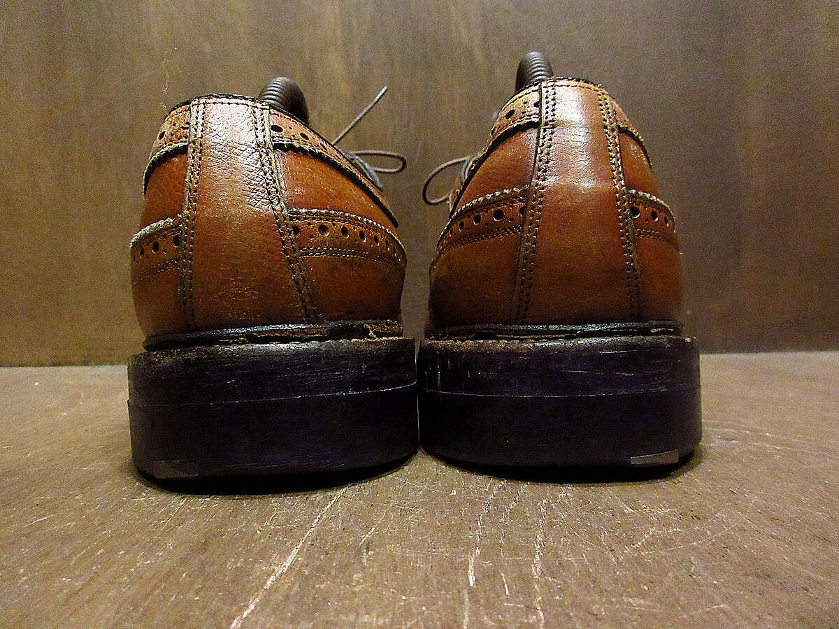 ビンテージ70's○FLORSHEIM IMPERIALウイングチップシューズsize 9C○
