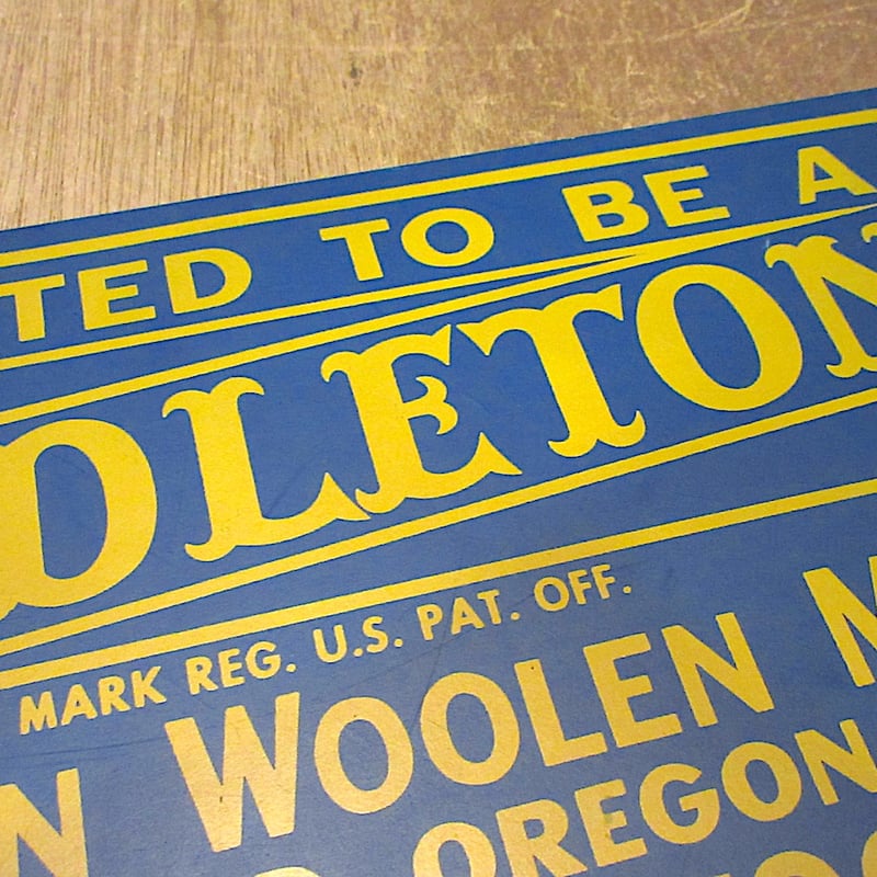 ビンテージ○PENDLETONアドバタイジングサイン○251003z7-signペン