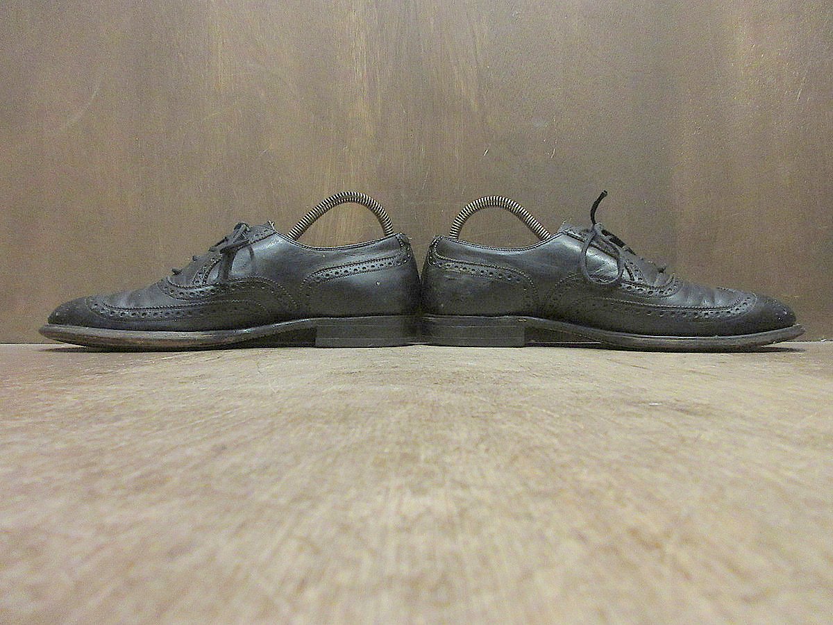 Johnston＆Murphyウイングチップシューズ黒○250323j7-m-dshs-27c
