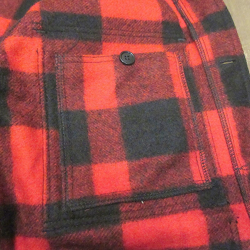 ビンテージ○FILSONバッファローチェックウールシングルマッキーノ