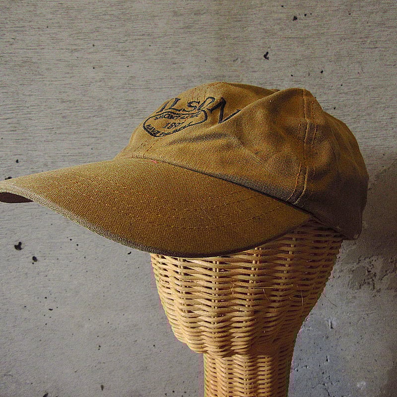 ビンテージ80's90's○FILSON刺繍入りオイルドコットンキャップ