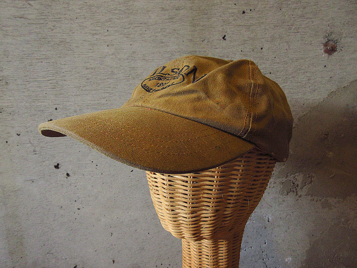 ビンテージ80's90's○FILSON刺繍入りオイルドコットンキャップ