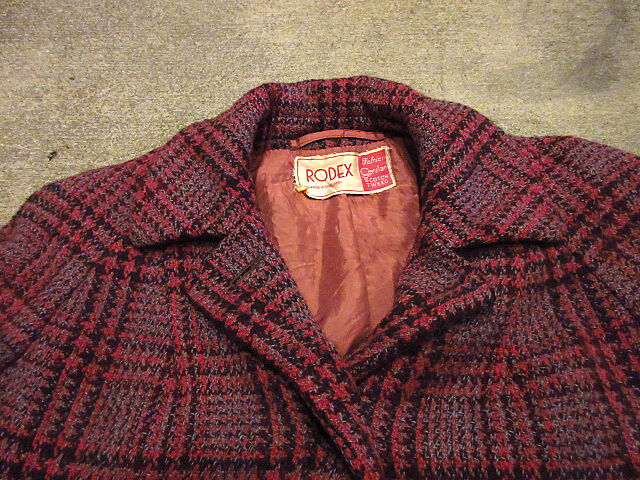 ビンテージ70's○MADE IN ENGLAND RODEXレディースチェックツイード ビンテージ70's○MADE IN ENGLAND RODEXレディースチェックツイード