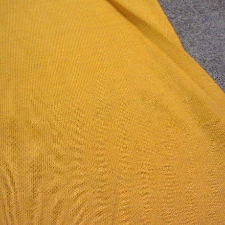 ビンテージ70's●ChampionバータグCAT DIESEL POWERプリントフットボールTシャツ黄size XL●240703i3-m-tsh-chチャンピオンUSA製