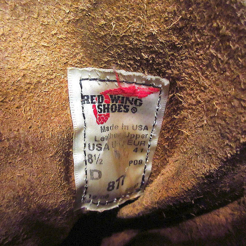 ビンテージ○RED WING 877刺繍羽根タグアイリッシュセッターモックトゥ