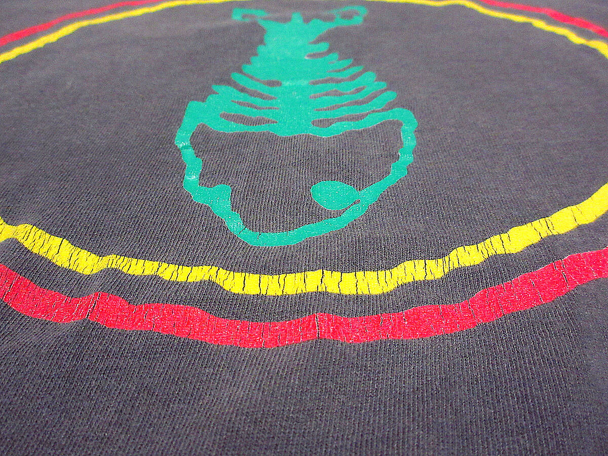 ビンテージ90's○FISHBONE両面プリントTシャツ黒size XL