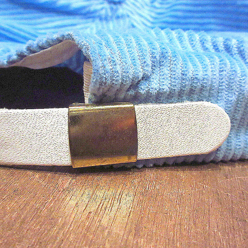 ビンテージ80's○DEADSTOCK BUICK太畝コーデュロイキャップ水色