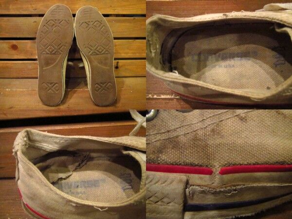 ビンテージ○MADE IN U.S.A. CONVERSEオールスター白11○210616s1