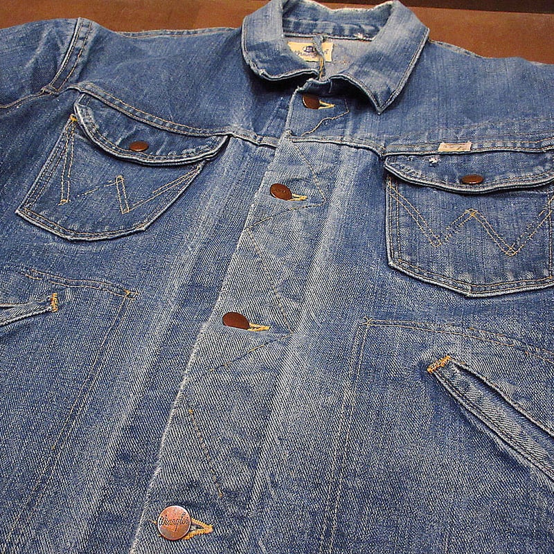 ビンテージ60's○Wrangler 124MJデニムジャケットsize 42○210722r