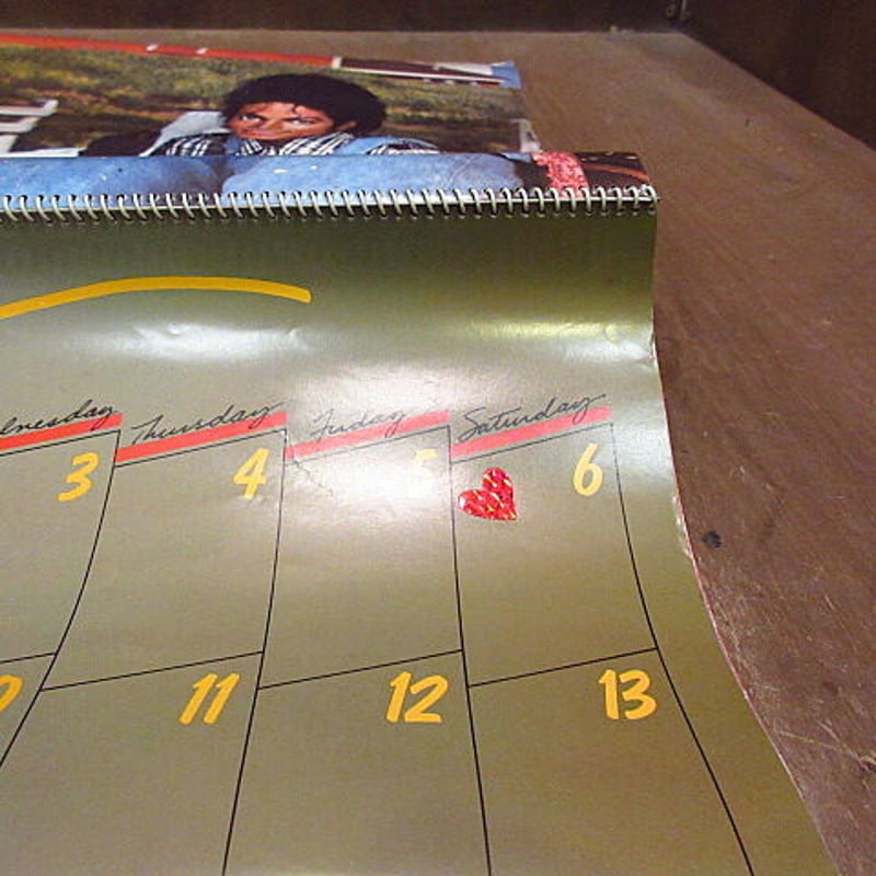 ビンテージ80's○The Official Michael Jackson 1985カレンダ