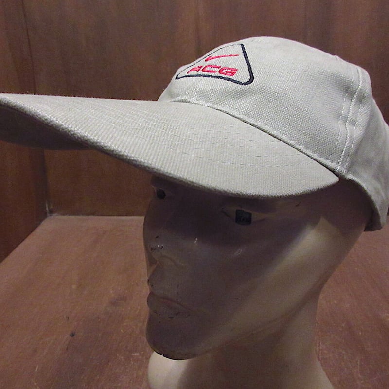 ビンテージ90's○NIKE ACGロングビルキャップグレー○220403i4-m ビンテージ90's○NIKE ACGロングビルキャップグレー○220403i4-m
