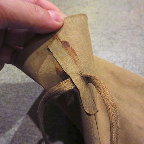 ビンテージ40’s●ゴム引き巾着袋●250308m5-bag-otバッグ収納ファッション雑貨小物