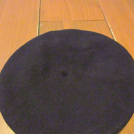 ビンテージ●Beret Basqueウールベレー帽黒●250317j2-m-cp-ber古着帽子