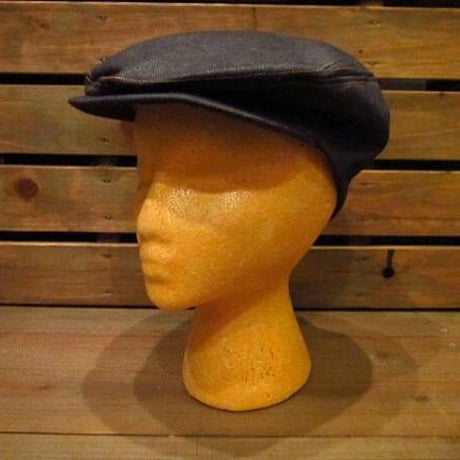 ビンテージ70's●デニムハンチング帽●odst 1970sメンズ帽子キャップ