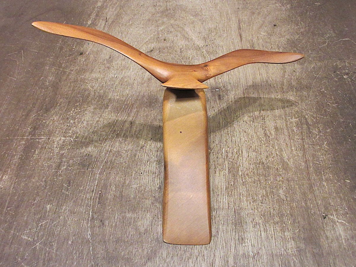 古材　オブジェ Vintage Mid Century Brass Sailboat Object Sculpture