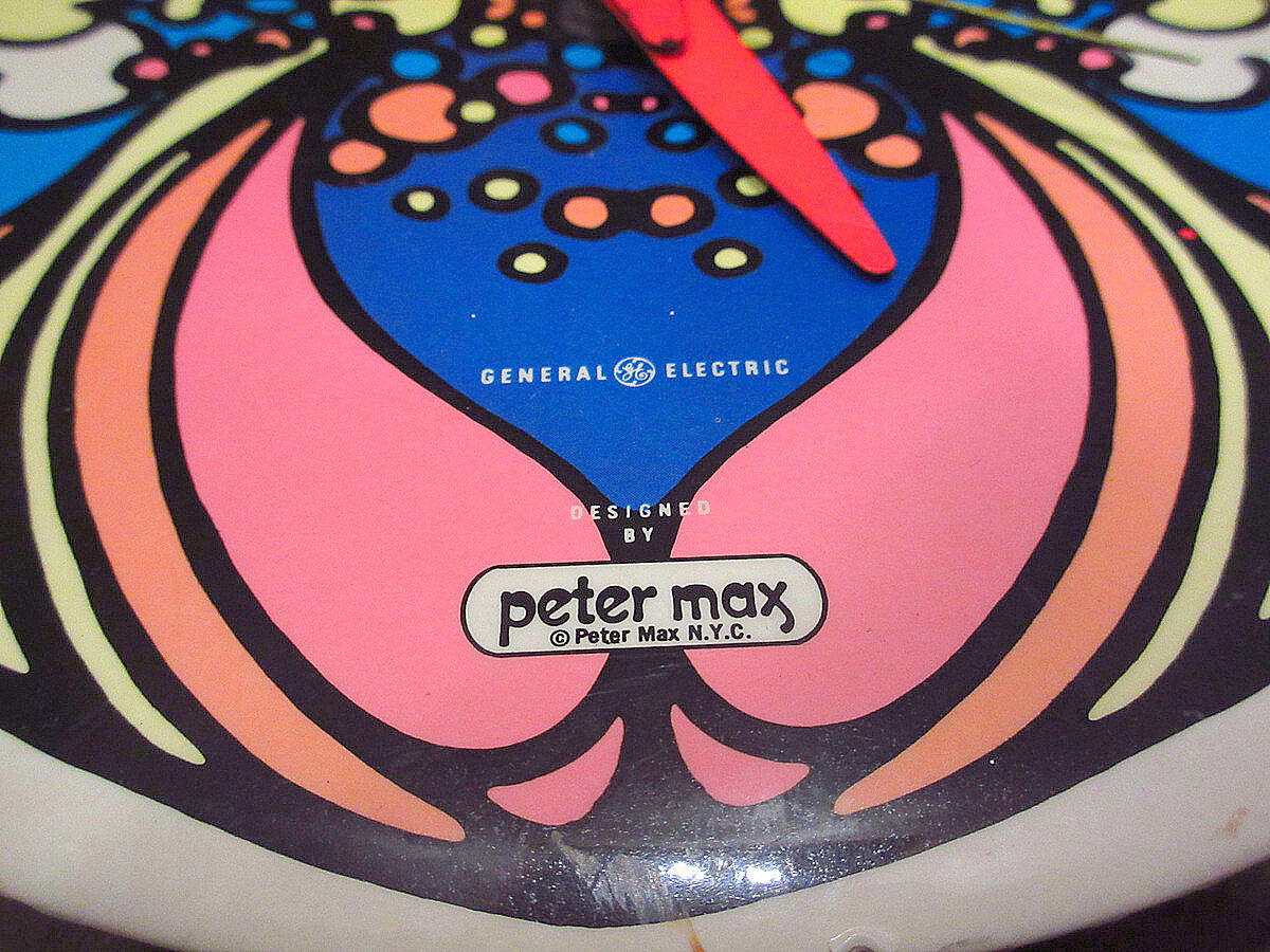 ビンテージ70's○Peter Maxウォールクロック○220701m1-clkピーター