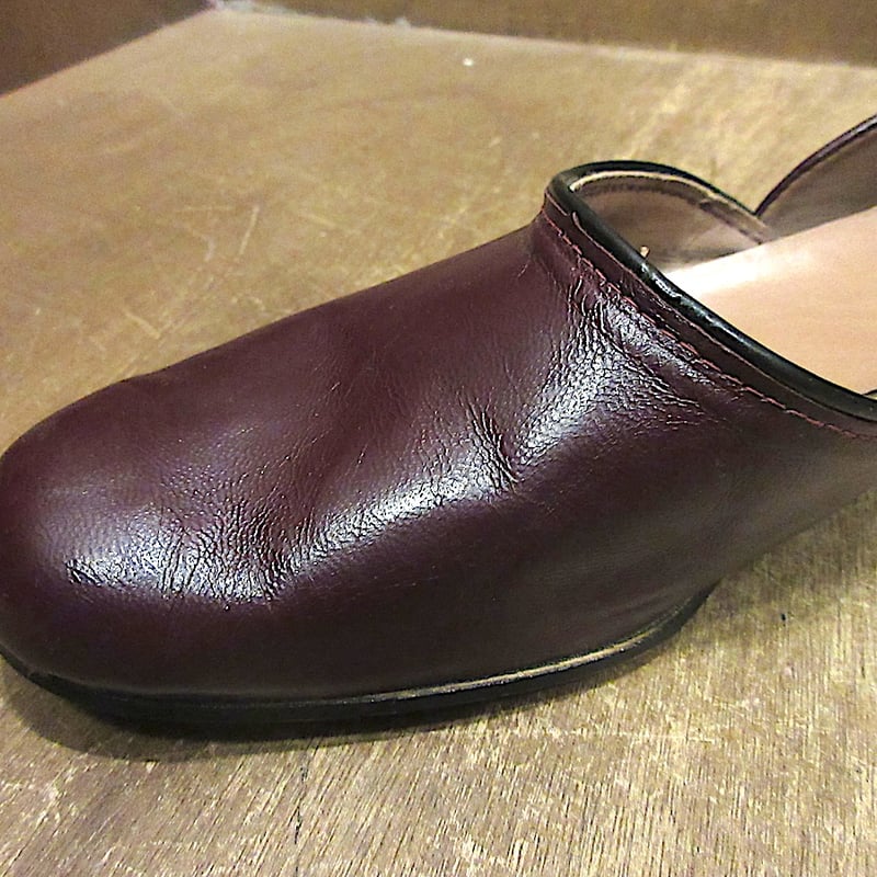 ビンテージ~70's○DEADSTOCKレザースリッポン茶size 7○250721n6-m-