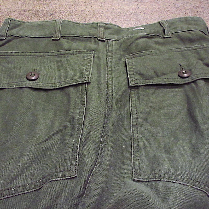 ビンテージ60's○U.S.ARMYジッパーフライコットンサテンベイカーパンツ