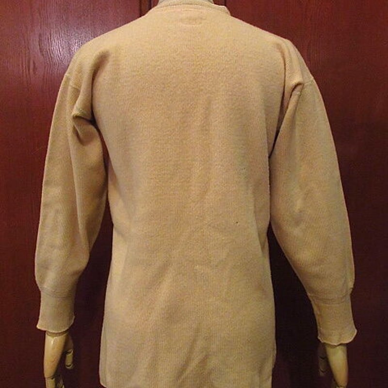 ビンテージ30's40's○WRIGHT'S STANDARDウールヘンリーネックアンダー