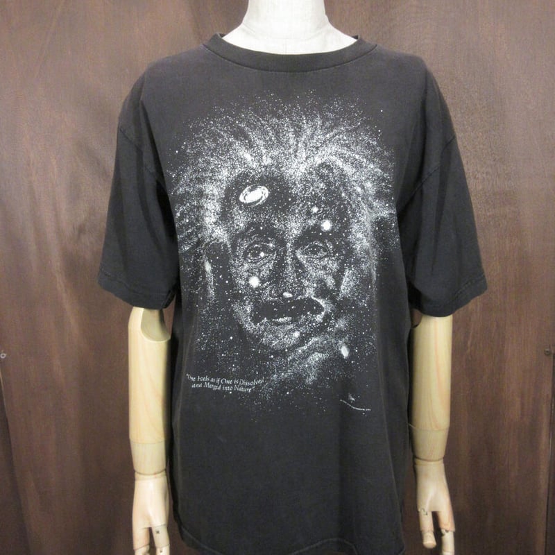 ビンテージ90's○EINSTEINプリントTシャツ黒size M○230830j7-m-ts...