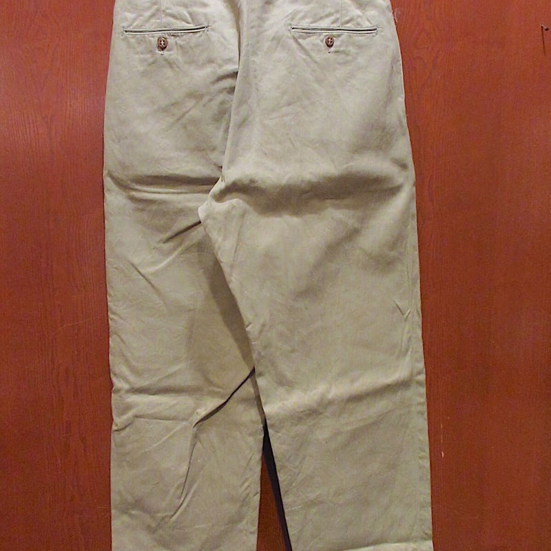 ビンテージ50's○U.S.ARMYボタンフライチノトラウザーズ実寸W82cm