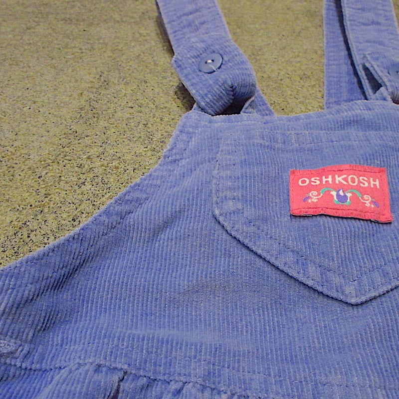 ヴィンテージOSHKOSH紫コーデュロイオーバーオール