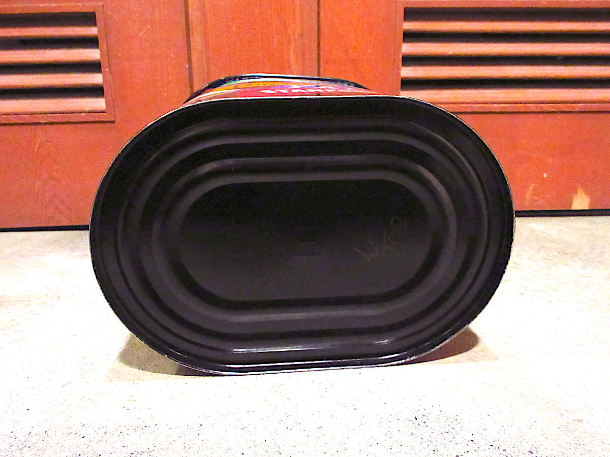 ビンテージ~70's○カレッジペナントティントラッシュ缶○220214r8