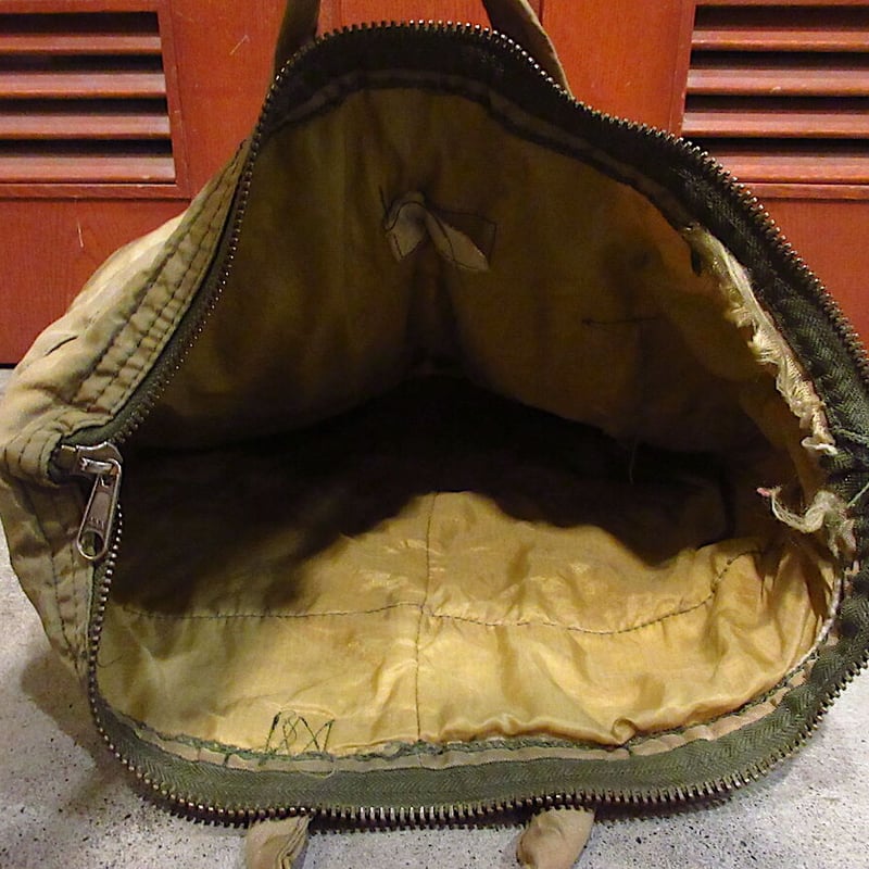 ビンテージ70's80's○ミリタリーヘルメットバッグ○220420i7-bag-hnd 19